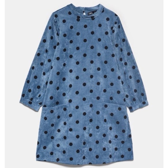 NWT Zara Polka Dot Shift Dress - Picture 5 of 8